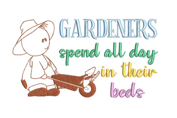 A Cozy Gardener Embroidery Design for Warm-Hearted Gifts