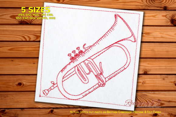 A Practical Review of the Flugelhorn Embroidery Design