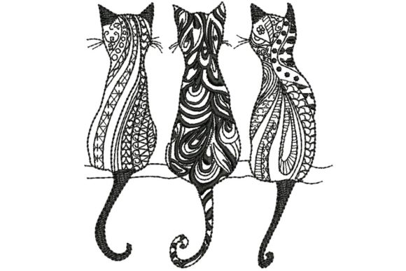 A Professional Review of the 3 Black Cats 1 Embroidery Design