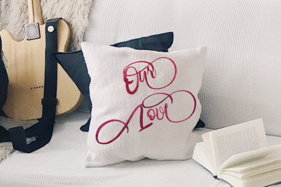 A Seller's Look at the Our Love Lettering Embroidery Design