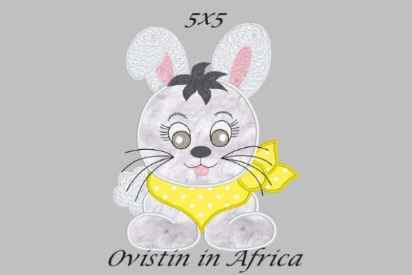 A Sweet Appliqué Rabbit Design for Handmade Gifts