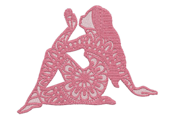 A Virgo Mandala Embroidery Design for Boutique Apparel