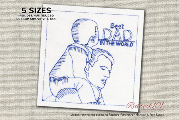 Evaluating the Best DAD in the World Embroidery Design