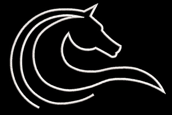 Minimalistic One Line Horse Embroidery Design Review
