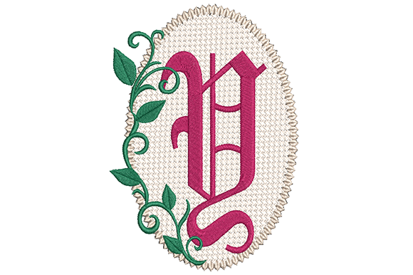 Olde English Monogram Letter Y for Personalized Embroidery Gifts