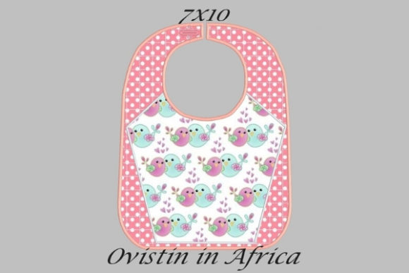 Pink Adorable Baby Bib Embroidery Design Review