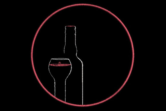 The Wine Glass Embroidery Design: A Quick & Charming Gift